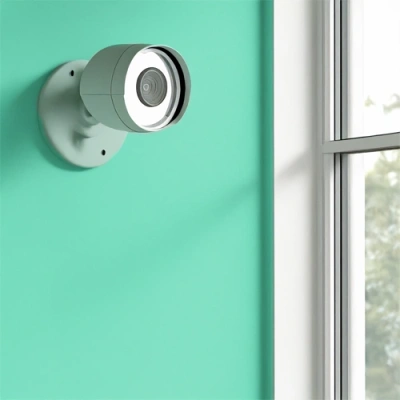 Sioux City vivint camera facing a window
